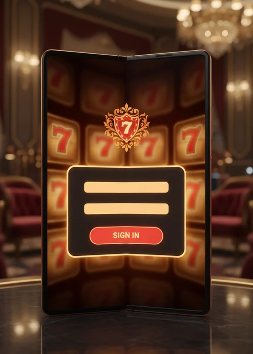 Screenshot des Login-Bereichs im Gladiator Casino mit Eingabefeldern für E-Mail und Passwort, um den sicheren Zugang zu Ihrem Konto zu gewährleisten.